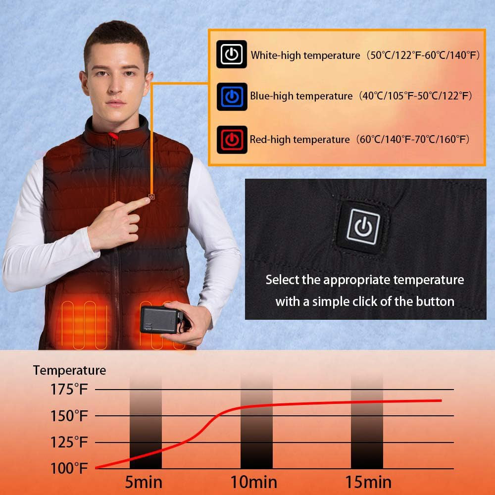 Electric Lightweight Heated Vest for Men and Women