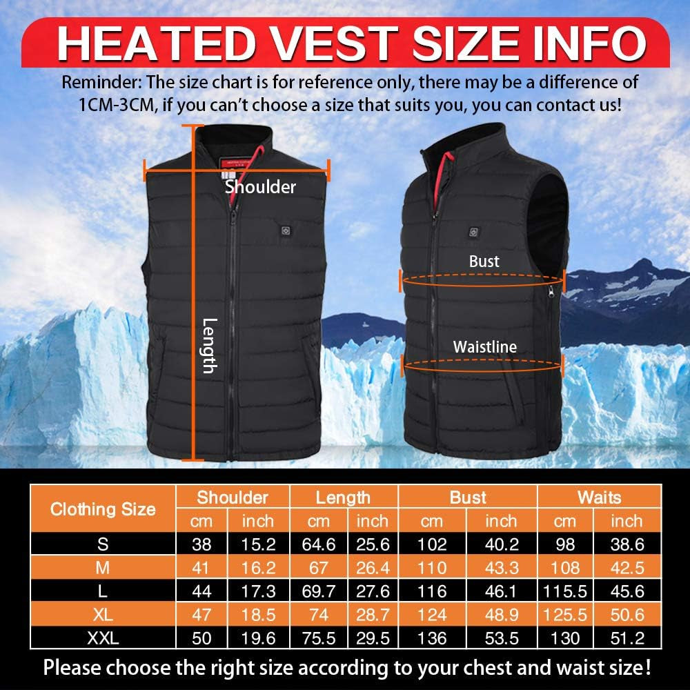 Electric Lightweight Heated Vest for Men and Women