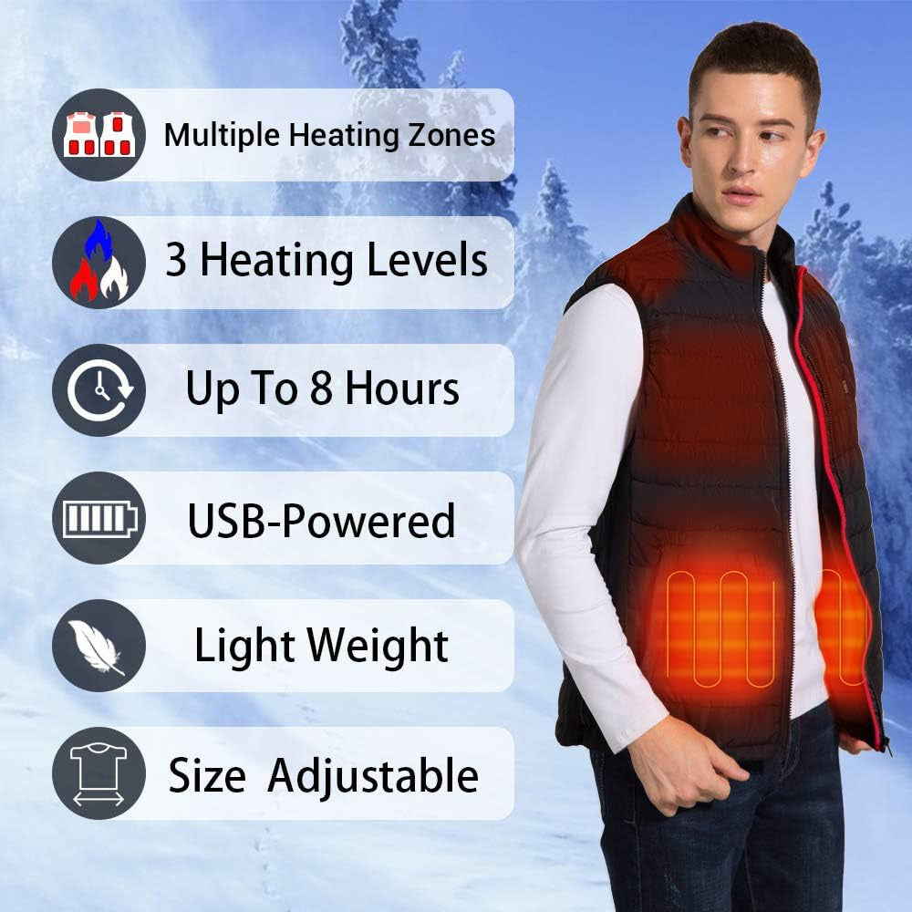 Electric Lightweight Heated Vest for Men and Women